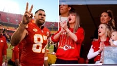 Erneut wurde Taylor Swift im Arrowhead Stadium gesichtet. (Bild: AFP/GETTY IMAGES/David Eulitt, AP Photo/Ed Zurga)