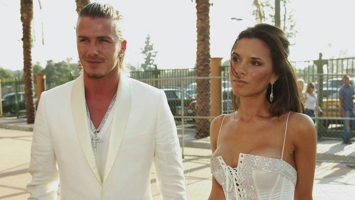 David Beckham und Victoria im Jahr 2003.