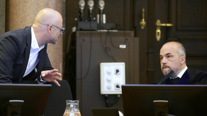 Oberstaatsanwalt Gregor Adamovic (li.) mit Richter Michael Radasztics