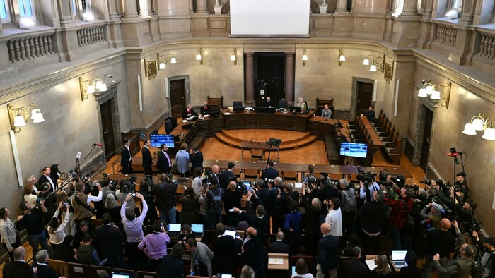 Großer Schwurgerichtssaal am Wiener Straflandesgericht