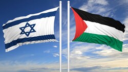 Die Flagge Israels und die Flagge Palästinas (Symbolfoto) (Bild: stock.adobe.com)