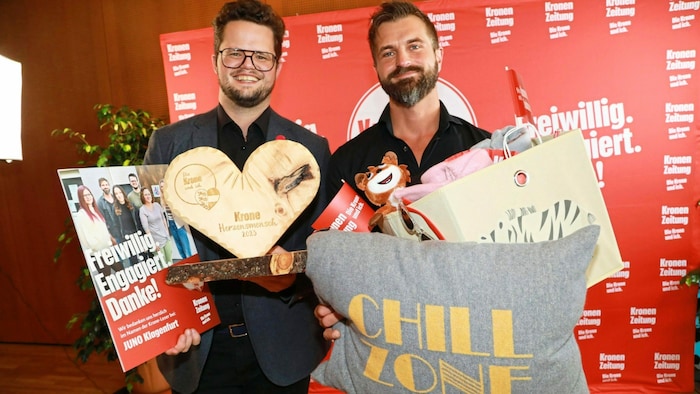 Teamleiter Wolfgang Schmölzer und Sebastian Werkl freuen sich über den 3. Platz!