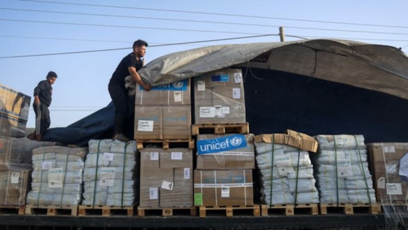 Auch Hilfslieferungen sind Teil des neuen Abkommens. (Bild: APA/AFP/Eyad BABA)