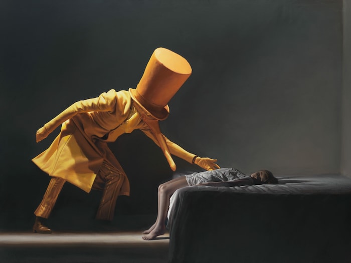 Gottfried Helnwein, The Visit 4, 2021-2023 Öl und Acryl auf Leinwand Privatsammlung