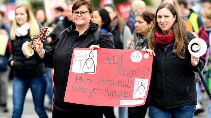 Die Elementarpädagogen haben erhalten viel Zuspruch in ihrem Kampf für bessere Arbeitsbedingungen.