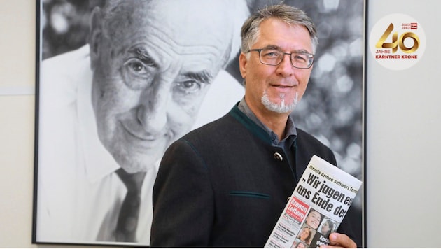 Adam Lettner leitet das Druckereizentrum in St. Andrä, für das noch „Krone“-Herausgeber Hans Dichand den Spatenstich gemacht hat. (Bild: Uta Rojsek-Wiedergut)