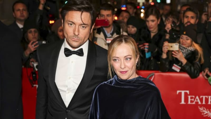 Giorgia Meloni und ihr langjähriger Partner gehen getrennte Wege. (Bild: AP)