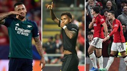 Gabriel Jesus, Rodrygo und Harry Maguire trafen für ihre Klubs. (Bild: APA/AFP/Paul ELLIS/CRISTINA QUICLER/AP Photo/Luis Vieira)