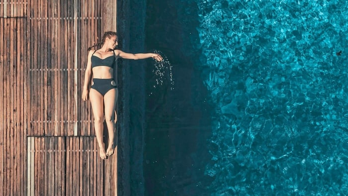 Entspannung pur - das Thermalwasser ist konstant 37,5 Grad warm!
