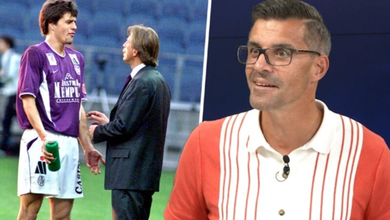 Paul Scharner erinnert sich im dritten Teil des dieswöchigen vom Sport-Duell an seinen ehemaligen Trainer Christoph Daum. (Bild: krone.tv, GEPA)