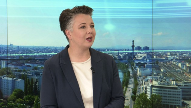 Olga Voglauer, Generalsekretärin der Grünen und Nationalratsabgeordnete (Bild: krone.tv)