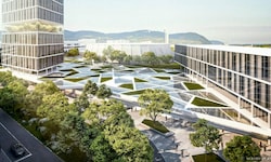 Der Busterminal soll kommen - das Hochhaus wackelt