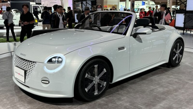 Daihatsu gibt einen Ausblick auf einen elektrischen Nachfolger des charmanten Bonsai-Roadsters Copen. (Bild: SPX/Benjamin Bessinger)