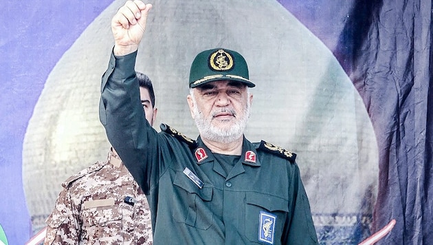 The commander of the Iranian Revolutionary Guards (pictured) threatens Israel: "The harsh consequences will be unimaginable." (Bild: AFP)