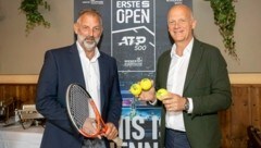 Turnierbotschafter Thomas Muster (li.) mit Turnierdirektor Herwig Straka  (Bild: Robert Harson)