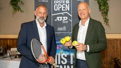 Turnierbotschafter Thomas Muster (li.) mit Turnierdirektor Herwig Straka  (Bild: Robert Harson)