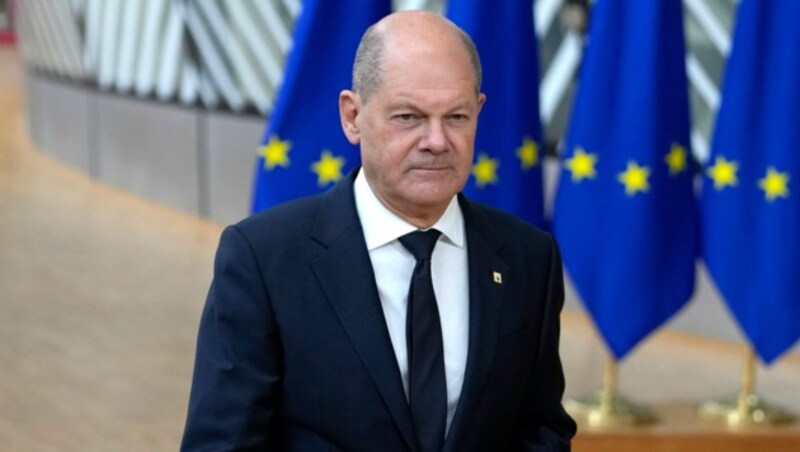 Deutschlands Bundeskanzler Olaf Scholz zweifelt nicht an der Einhaltung des Völkerrechts durch Israel. (Bild: AP)