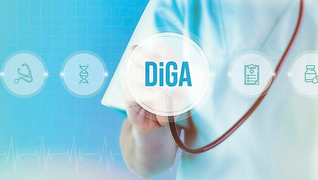 DiGAs, Digitale Gesundheitsanwendungen, finden immer mehr Eingang in die Medizin (Bild: MQ-Illustrations/stock.adobe.com)