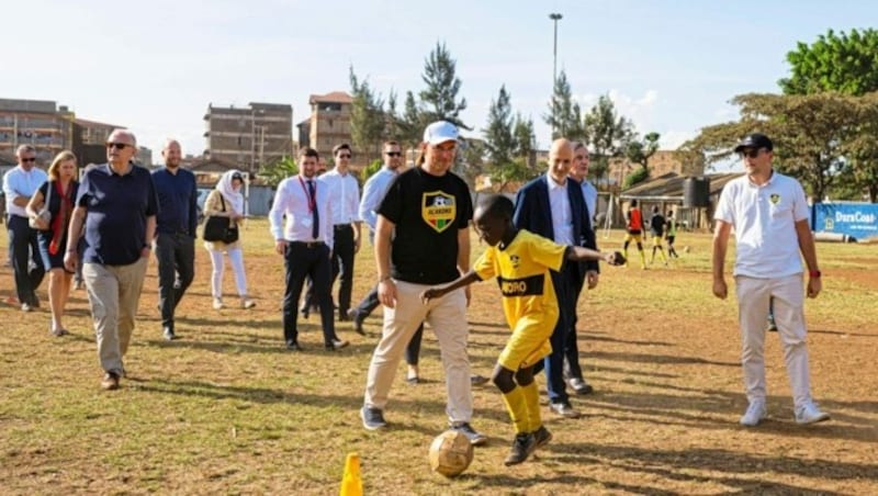 Helmut Köglberger-Fußballakademie in den Slums in Afrika. (Bild: Haiden&Holey BMAW)