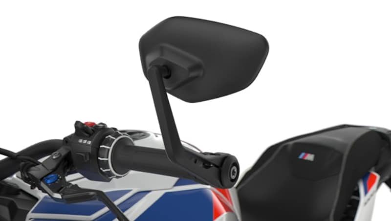 Für die M 1000 XR sind auch Lenkerendenspiegel erhältlich. (Bild: BMW)