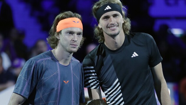 Andrej Rublew und Alexander Zverev (Bild: GEPA pictures)