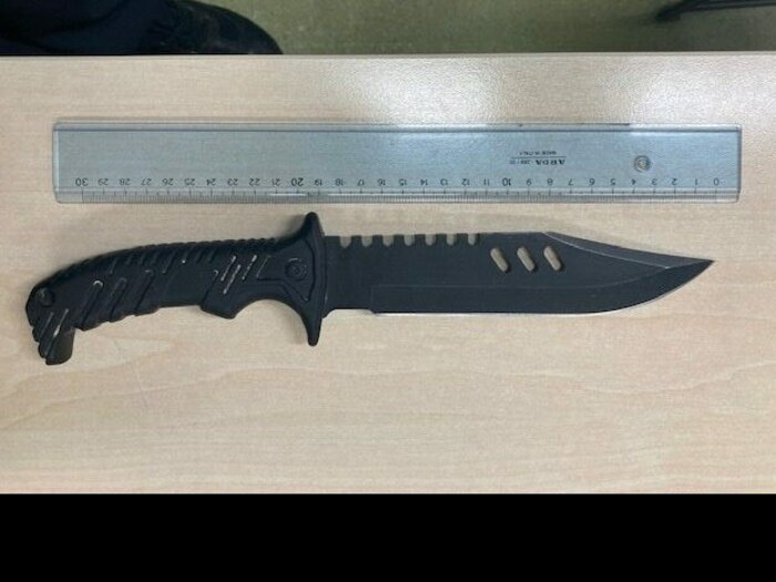 Dieses Messer wurde bei der Schwerpunktaktion sichergestellt.