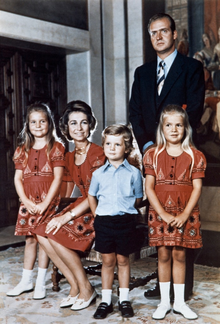 Die spanische Königsfamilie im Jahr 1973