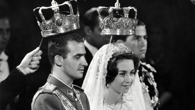 Krönung von Juan Carlos und Sofía im Mai 1962 (Bild: AFP)