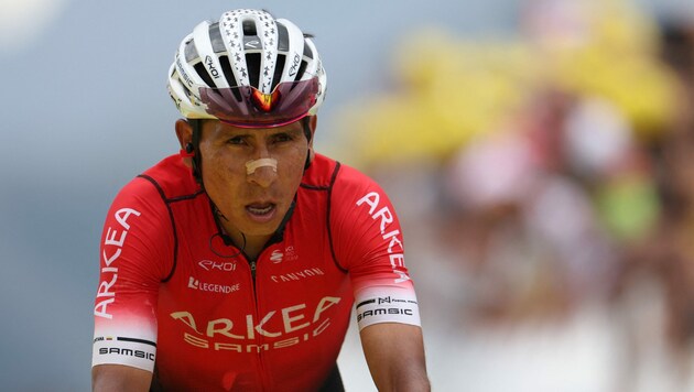 Nairo Quintana (Bild: APA/AFP/Thomas SAMSON)