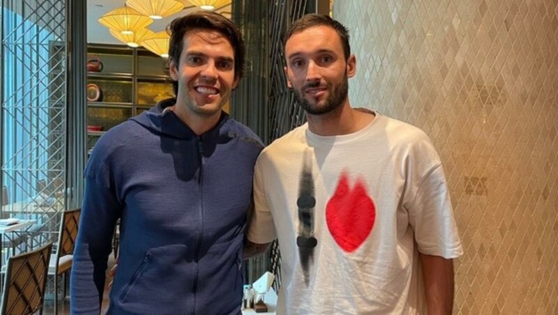 Ricardo Kaká mit Markus Pink (Bild: zvg)