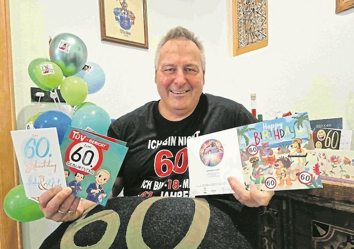 Zum 60er kam eine wahre Kartenflut.