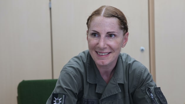 Seit Anfang Juli ist Major Verena Plattner die Kommandantin des Stabsbataillon 6. (Bild: Birbaumer Johanna)