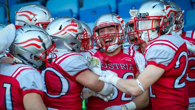 Österreichs Nationalteam im American Football hat am Samstag erstmals EM-Gold geholt. (Bild: GEPA pictures)