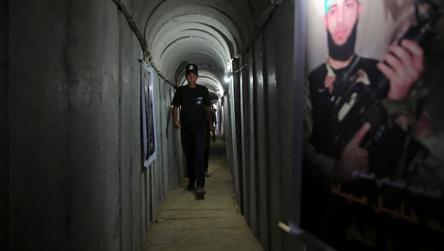 Ein Tunnel der Hamas (Bild: AP)