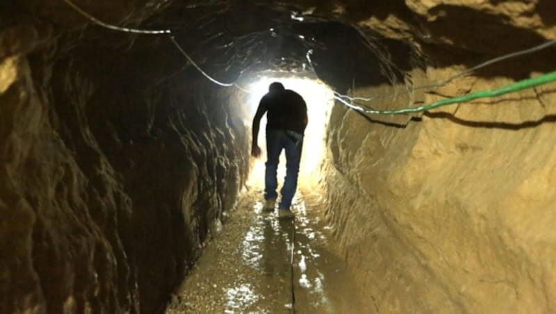 Ein Tunnel der Terrororganisation in Palästina (Bild: AFP)