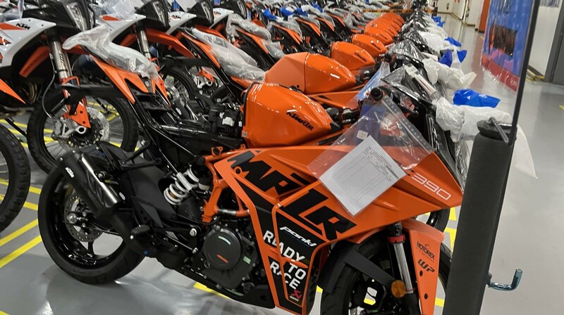 KTM-Motorräder werden auch in Fernost gefertigt. (Bild: Josef Poyer)