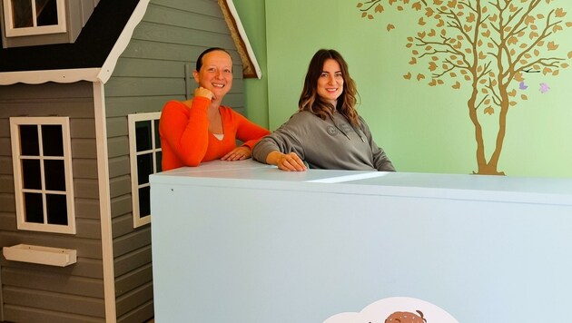 Carina Edlinger und Natascha Lorenz laden bald Groß und Klein ins Eltern-Kind-Café „Krümelchen“ ...