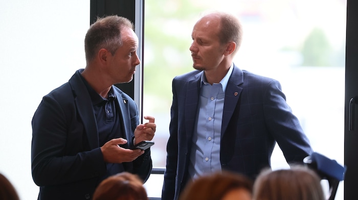 Vizebürgermeister Markus Lassenberger (FPÖ) und Vizebürgermeister Johannes Anzengruber (ehemals ...