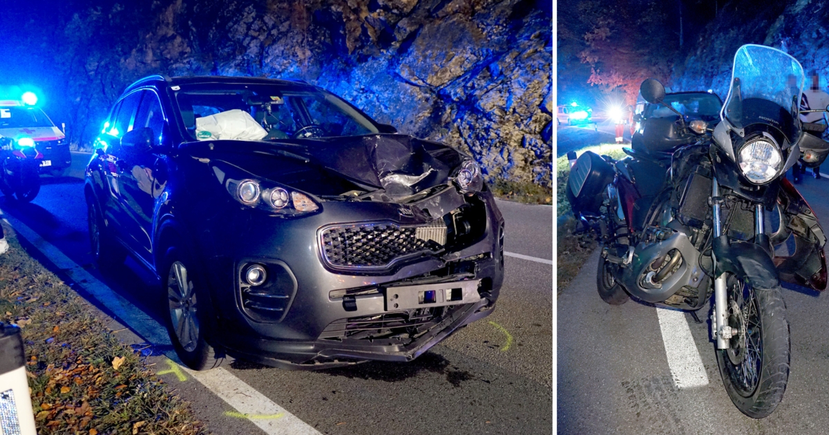 Trotz Vollbremsung - Biker Bei Frontal-Kollision über Auto Geschleudert ...