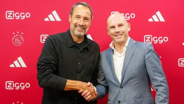 John van‘t Schip wird neuer Coach von Ajax Amsterdam. (Bild: twitter.com/AFCAjax)