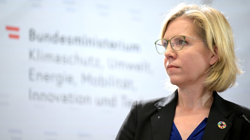 Energy Minister Leonore Gewessler is hoping for support from Brussels in the fight against the German gas storage levy. (Bild: APA/ROLAND SCHLAGER)