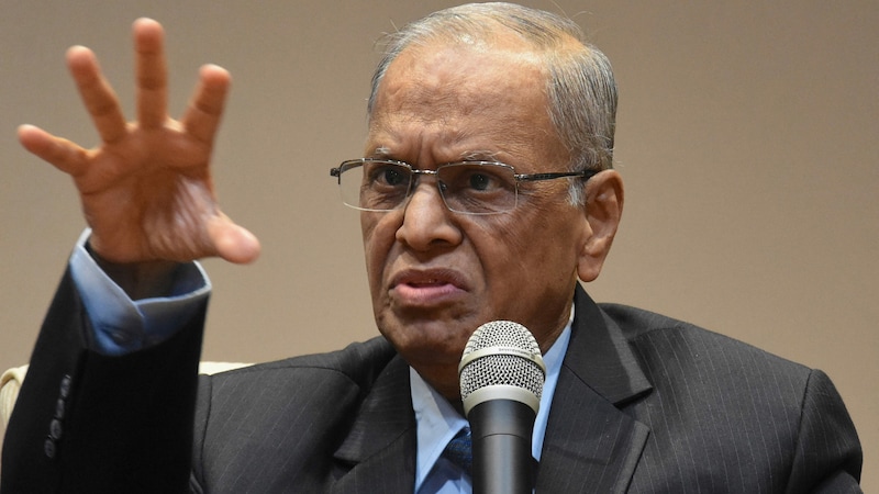 Murthy kam zu seinem Vermögen, indem er Arbeitskräfte aus reicheren Ländern durch Outsourcing in sein Unternehmen auslagerte. (Bild: AFP/Manjunath KIRAN)