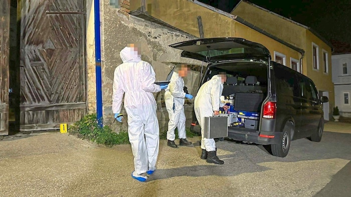 Der mutmaßliche Täter wurde nach der Tat tot in einer Scheune in Schiltern (Bezirk Krems) ...