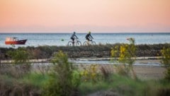 Radeln zwischen „weißem Gold“ und Adriatischem Meer. (Bild: slovenia.info)