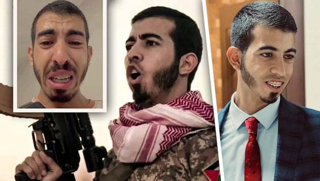 Kriegsreporter oder schauspielernder Hamas-Propagandist? (Bild: x.com, instagram.com, Krone KREATIV)