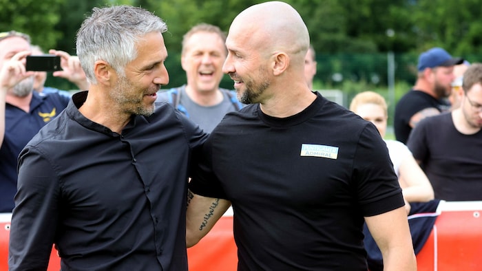 Darko Djukic beim ÖFB-Cup-Hit im Sommer gegen Chris Ilzer (re.) und Sturm Graz.