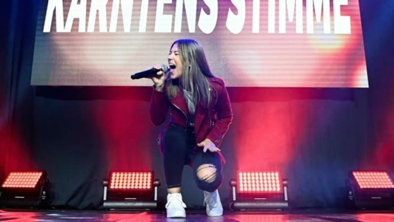 Fadila Jasarevic rockte 2022 Kärntens Stimme. (Bild: f. pessentheiner)