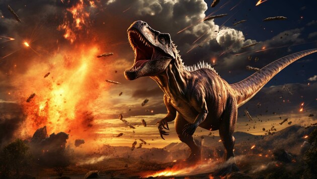 Ein Asteroideneinschlag besiegelte vor 66 Millionen Jahren das Ende der Dinosaurier. (Bild: Melisande - stock.adobe.com)