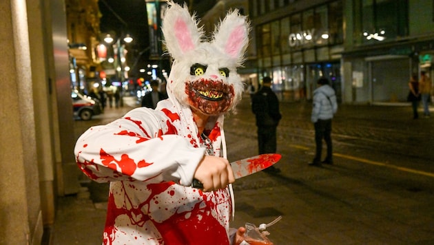 Adrienn (20) ließ den Pulli zum Kostüm extra anfertigen. (Bild: Dostal Harald)