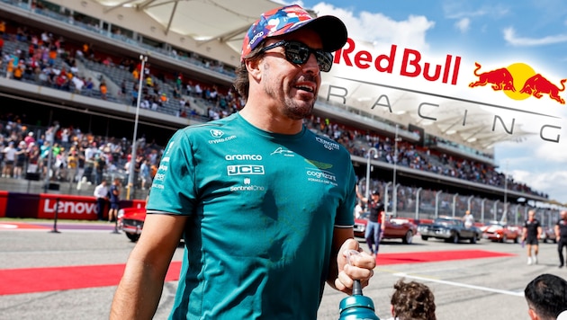 Wird Fernando Alonso Sergio Perez ersetzen? (Bild: AFP/GETTY IMAGES/Chris Graythen, Red Bull Racing)